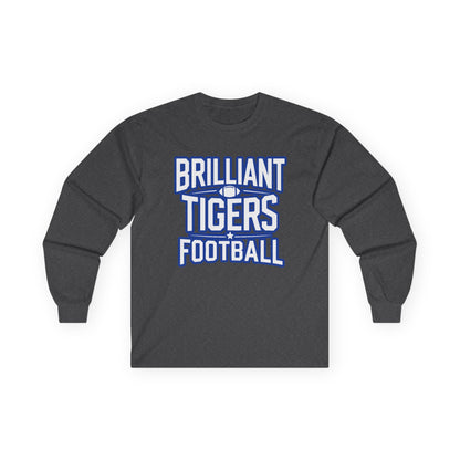 Adult Long Sleeve Tee \ Brilliant Tigers Football \ BTF1