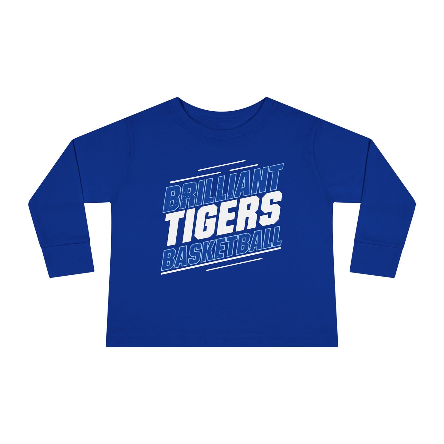 Toddler Long Sleeve Tee \ Brilliant Tigers Basketball \ BTBK2