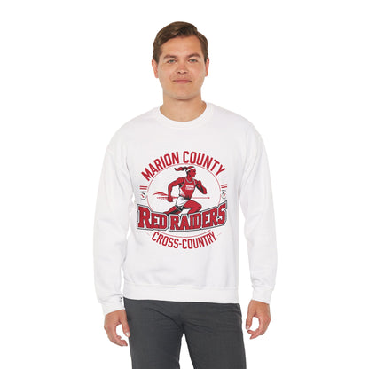Adult Crewneck Sweatshirt \ Marion County Red Raiders Cross-Country \ MCCC2