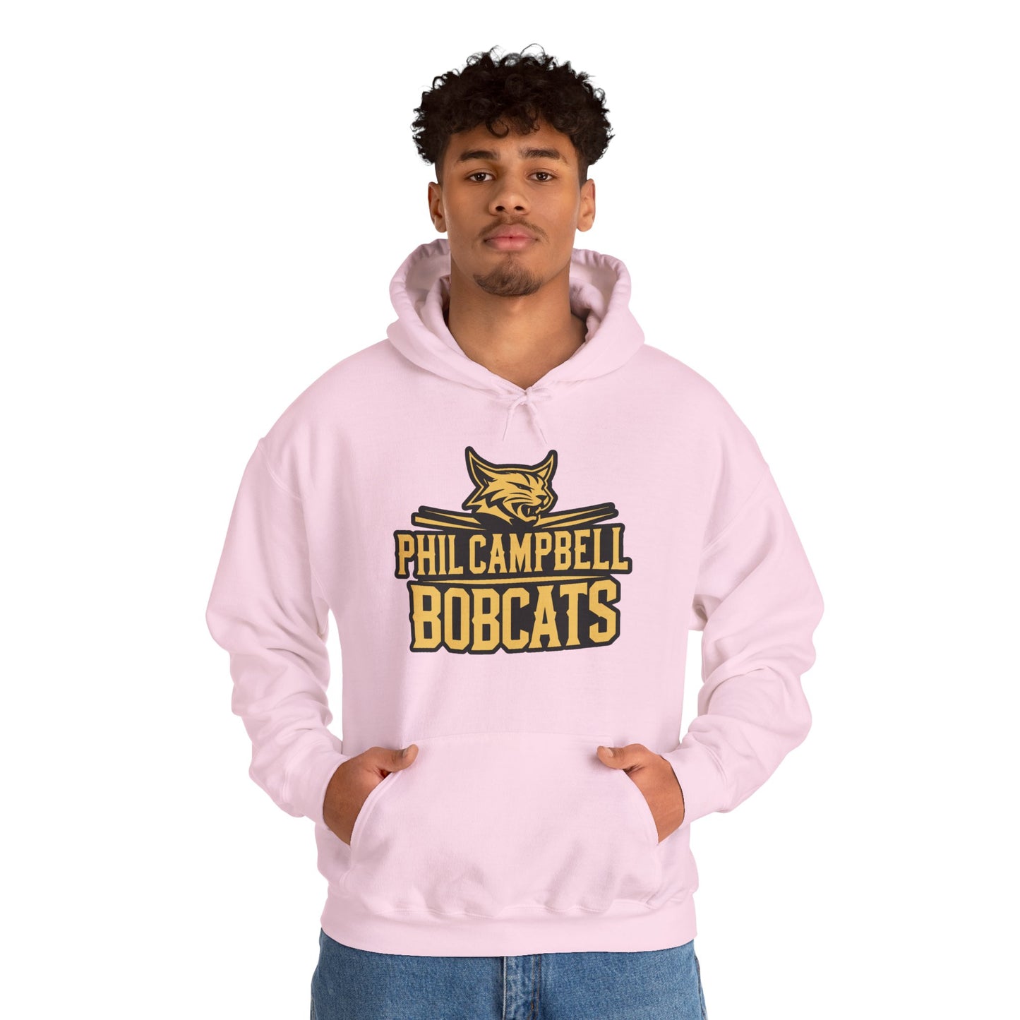 Adult Hoodie Sweatshirt \ Phil Campbell Bobcats \ PCB2