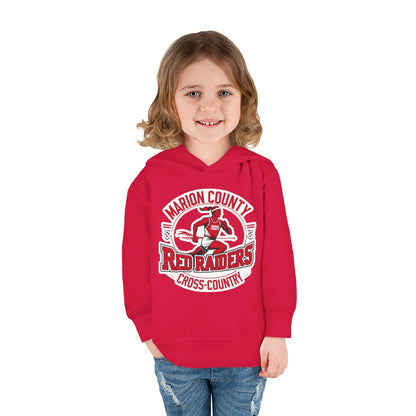 Toddler Hoodie Sweatshirt \ Marion County Red Raiders Cross-Country \ MCCC2