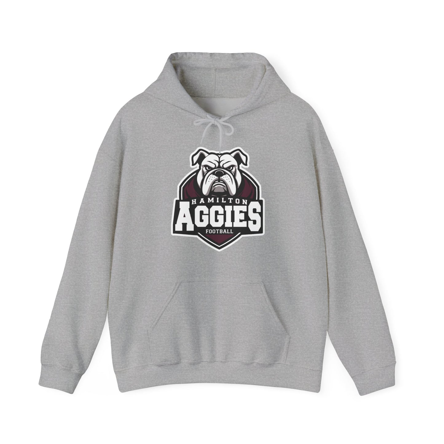 Adult Hoodie Sweatshirt \ Hamilton Aggies Football \ HAF2