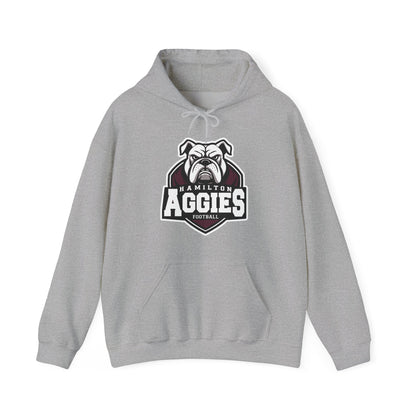 Adult Hoodie Sweatshirt \ Hamilton Aggies Football \ HAF2