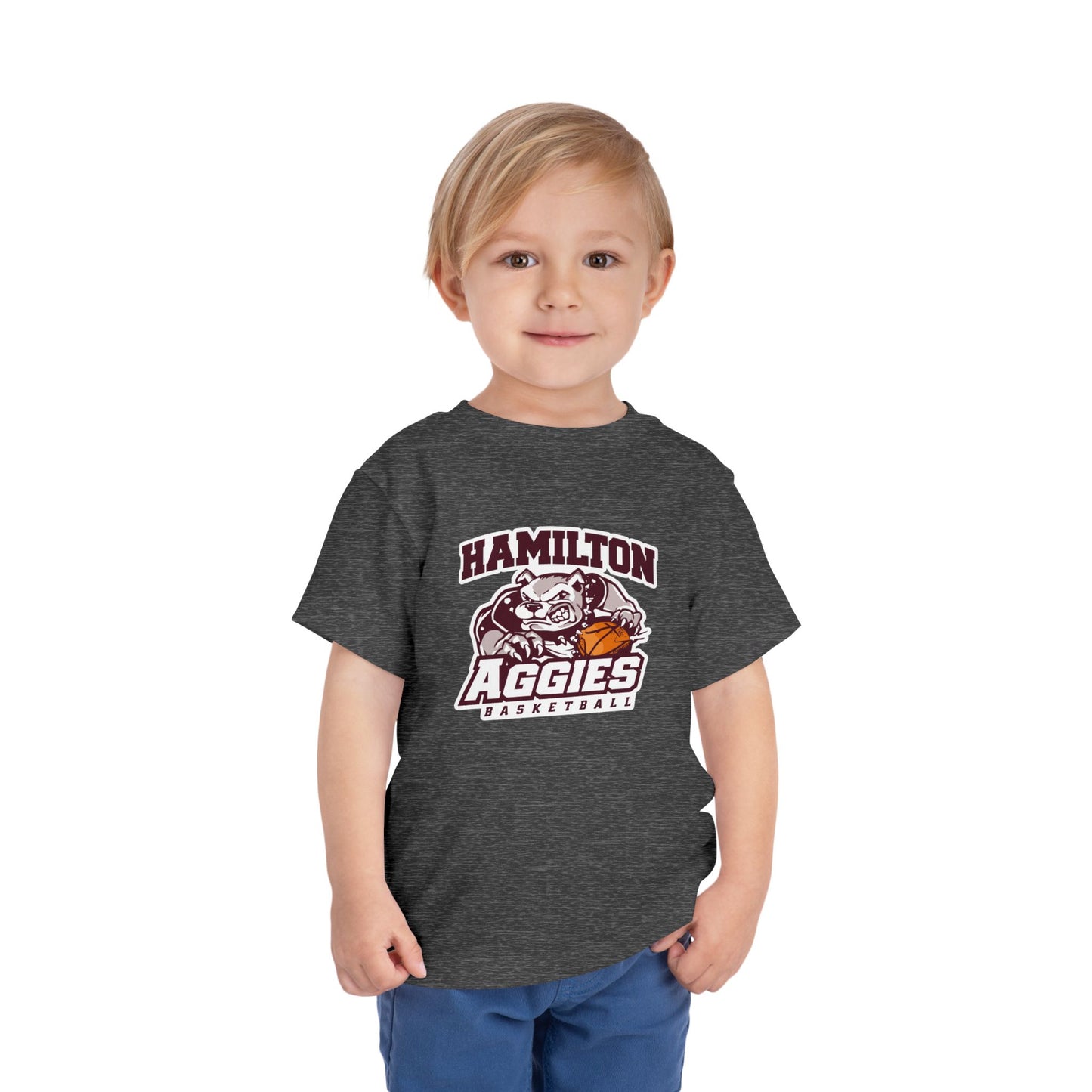 Toddler Tee \ Hamilton Aggies Basketball \ HABB1