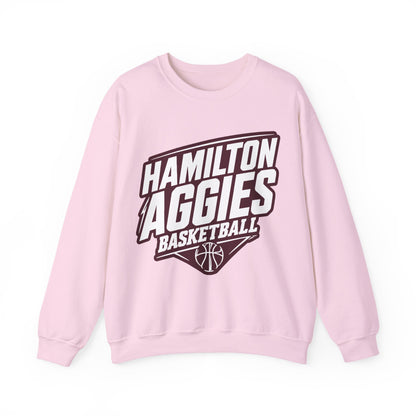 Adult Crewneck Sweatshirt \ Hamilton Aggies Basketball \ HABB2