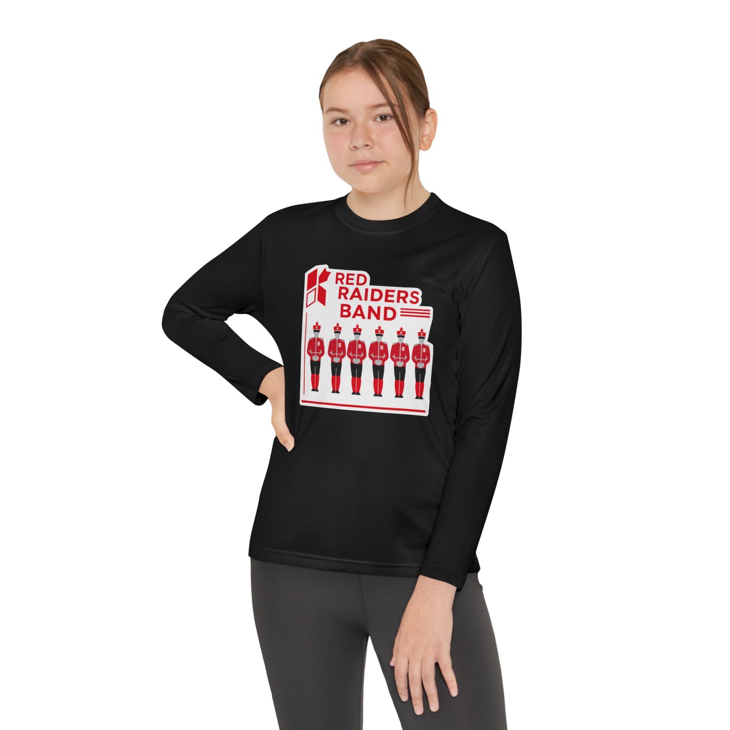 Youth Long Sleeve Tee \ Marion County Red Raiders Band \ MCB1