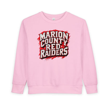 Toddler Crewneck Sweatshirt \ Marion County Red Raiders \ MC1