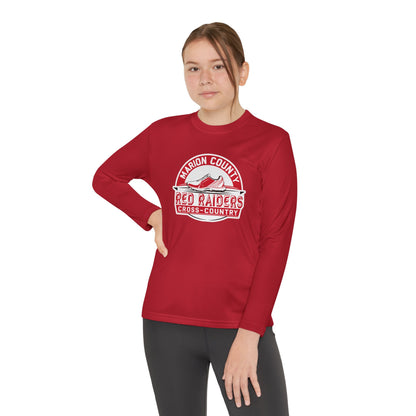 Youth Long Sleeve Tee \ Marion County Red Raiders Cross-Country \ MCCC1