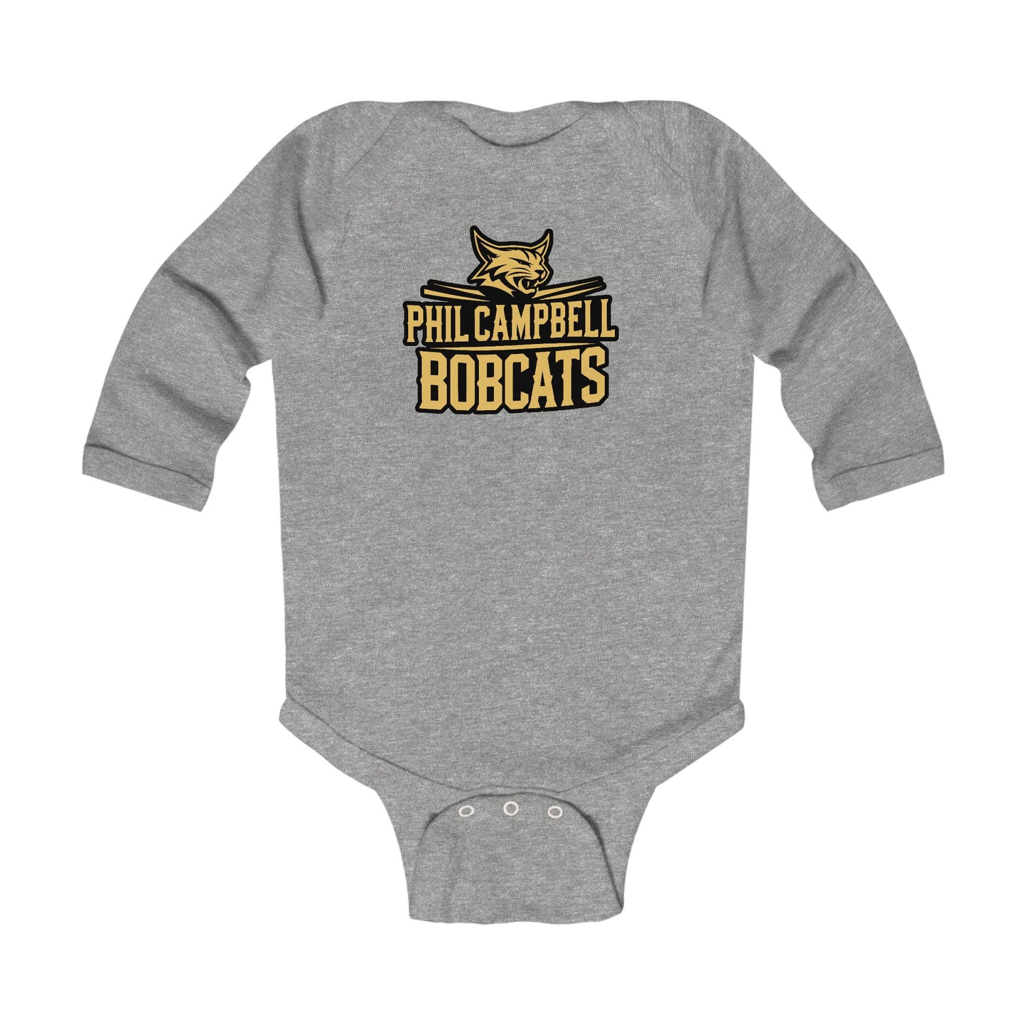 Long Sleeve Baby Bodysuit \ Phil Campbell Bobcats \ PCB2
