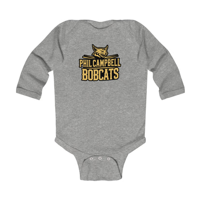 Long Sleeve Baby Bodysuit \ Phil Campbell Bobcats \ PCB2