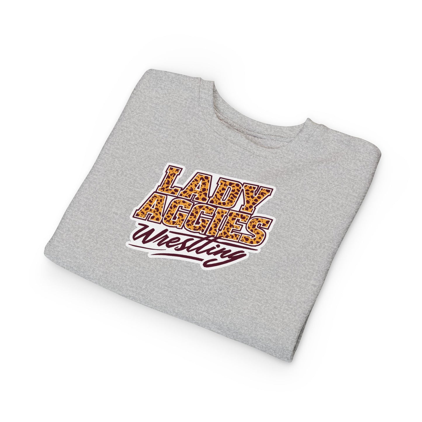 Toddler Crewneck Sweatshirt \ Hamilton Aggies Wrestling \ HAWG3