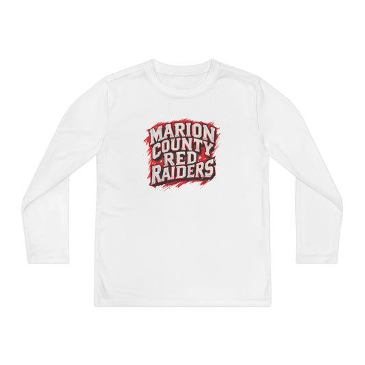 Youth Long Sleeve Tee \ Marion County Red Raiders \ MC1