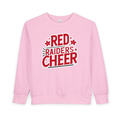 Toddler Crewneck Sweatshirt \ Marion County Red Raiders Cheer \ MCC2