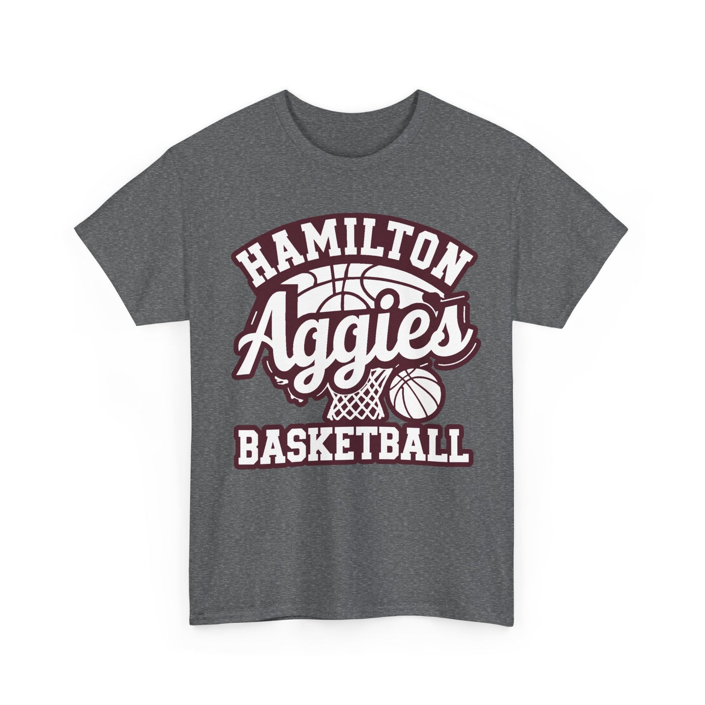 Adult Tee \ Hamilton Aggies Basketball \ HABKG1