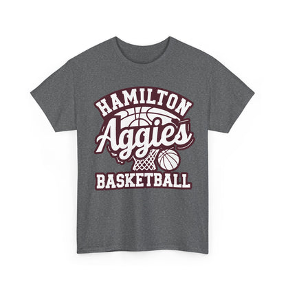 Adult Tee \ Hamilton Aggies Basketball \ HABKG1