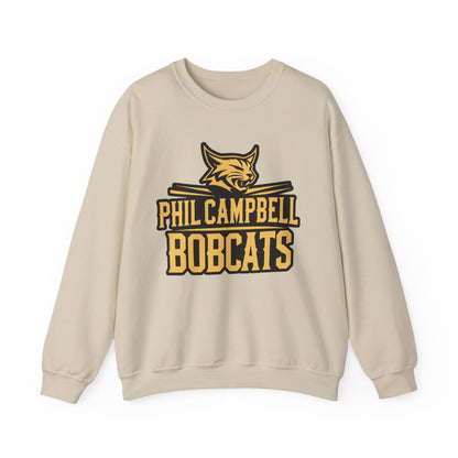 Adult Crewneck Sweatshirt \ Phil Campbell Bobcats \ PCB2