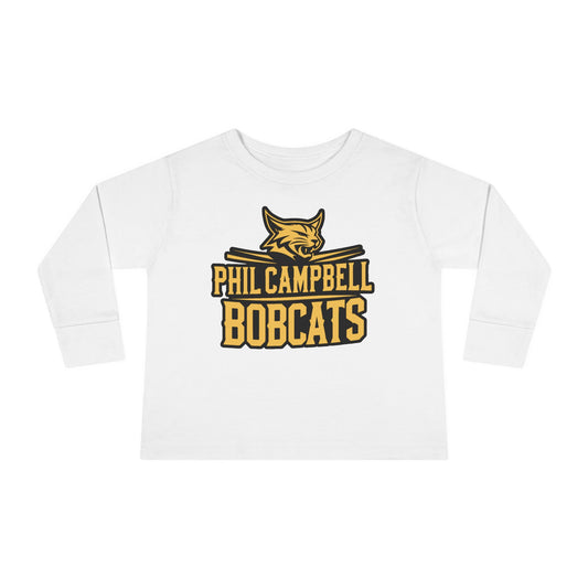 Toddler Long Sleeve Tee \ Phil Campbell Bobcats \ PCB2
