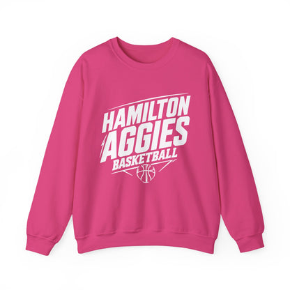 Adult Crewneck Sweatshirt \ Hamilton Aggies Basketball \ HABK2