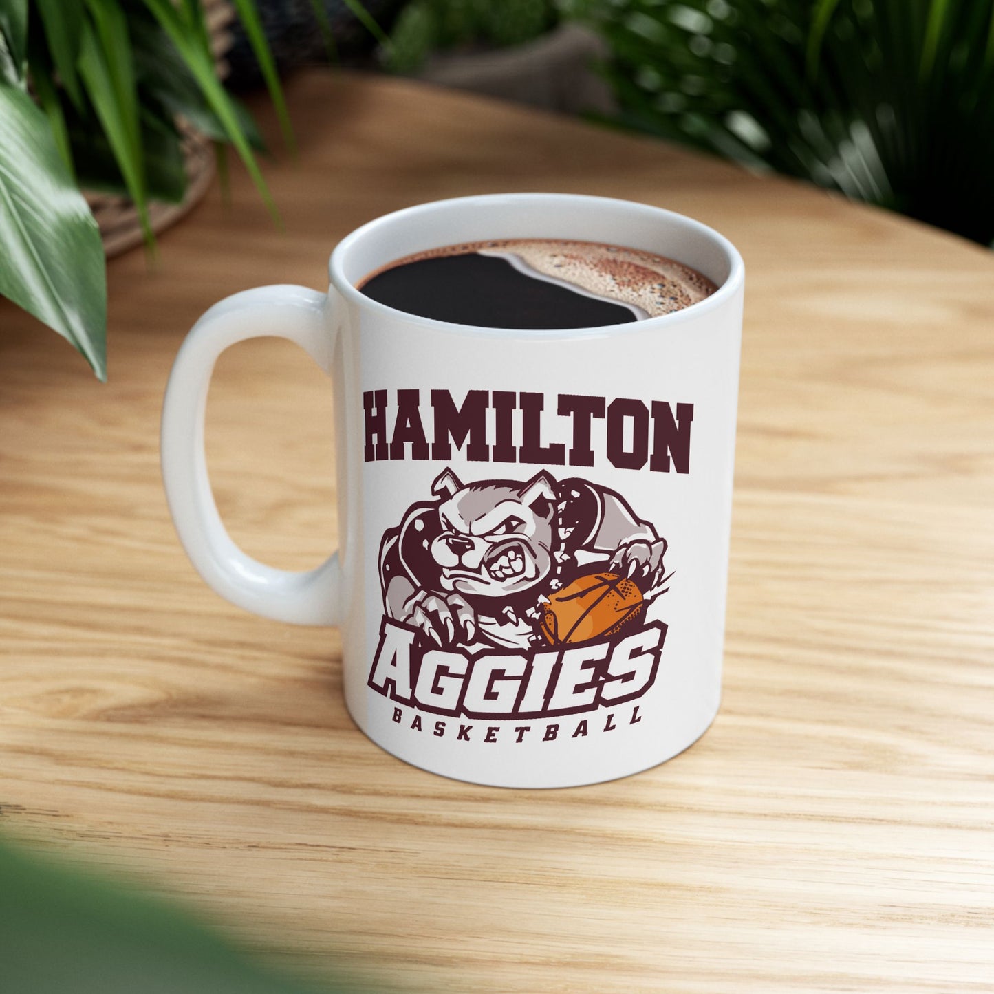 Coffee Mug \ Hamilton Aggies Basketball \ HABB1