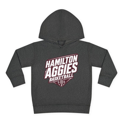 Toddler Hoodie Sweatshirt \ Hamilton Aggies Basketball \ HABB2
