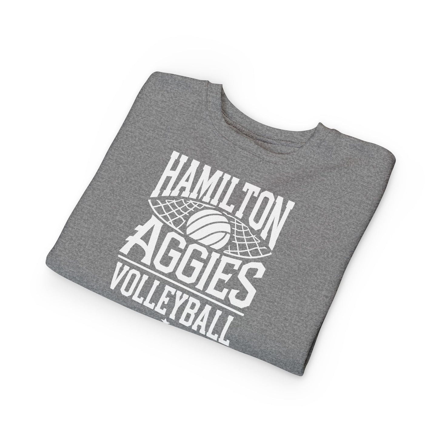 Toddler Crewneck Sweatshirt \ Hamilton Aggies Volleyball \ HAV2