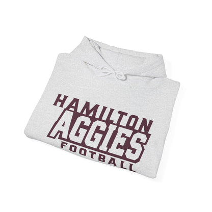 Adult Hoodie Sweatshirt \ Hamilton Aggies Football \ HAF1