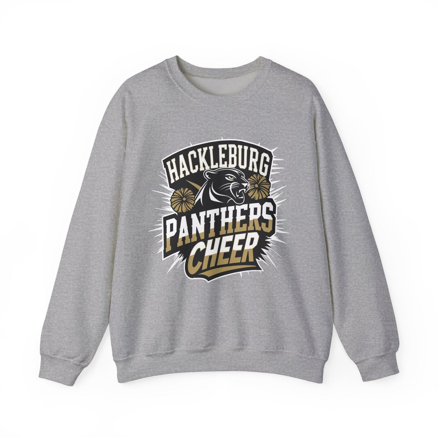 Adult Crewneck Sweatshirt \ Hackleburg Panthers Cheer \ HPC1