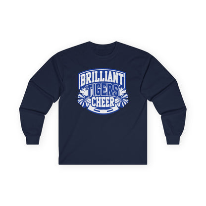 Adult Long Sleeve Tee \ Brilliant Tigers Cheer \ BTC1