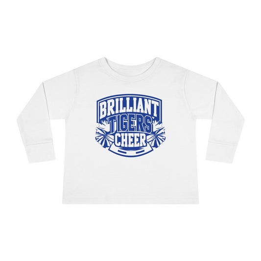 Toddler Long Sleeve Tee \ Brilliant Tigers Cheer \ BTC1
