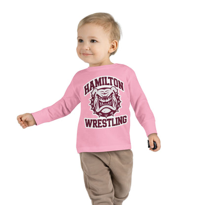 Toddler Long Sleeve Tee \ Hamilton Aggies Wrestling \ HAW2