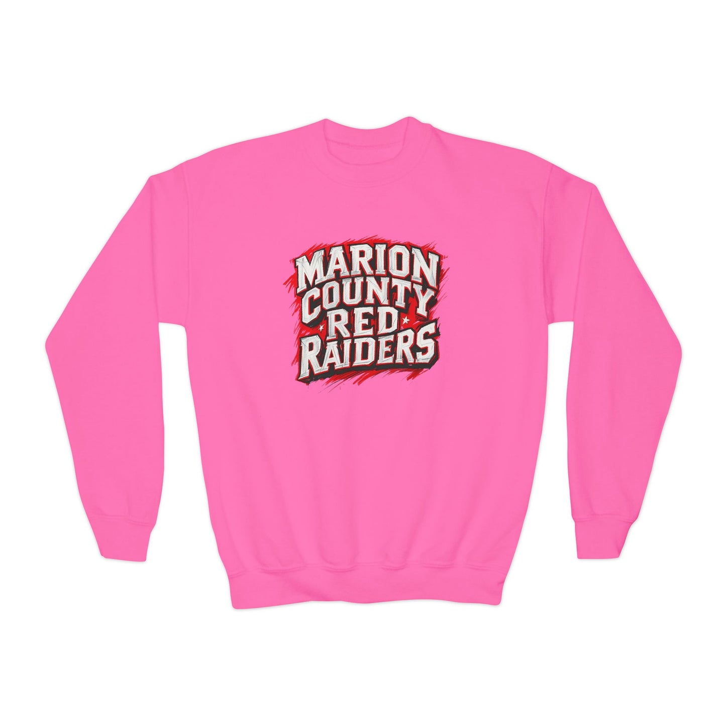 Youth Crewneck Sweatshirt \ Marion County Red Raiders \ MC1