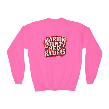 Youth Crewneck Sweatshirt \ Marion County Red Raiders \ MC1