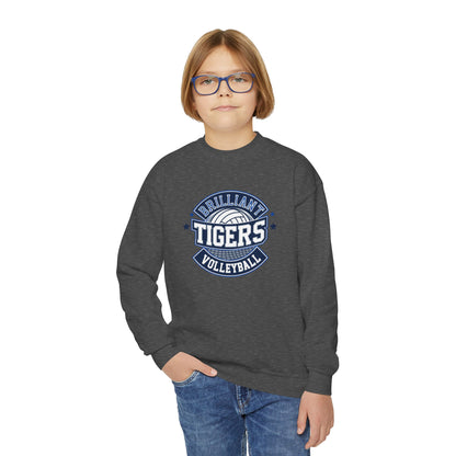 Youth Crewneck Sweatshirt \ Brilliant Tigers Volleyball \ BTV1
