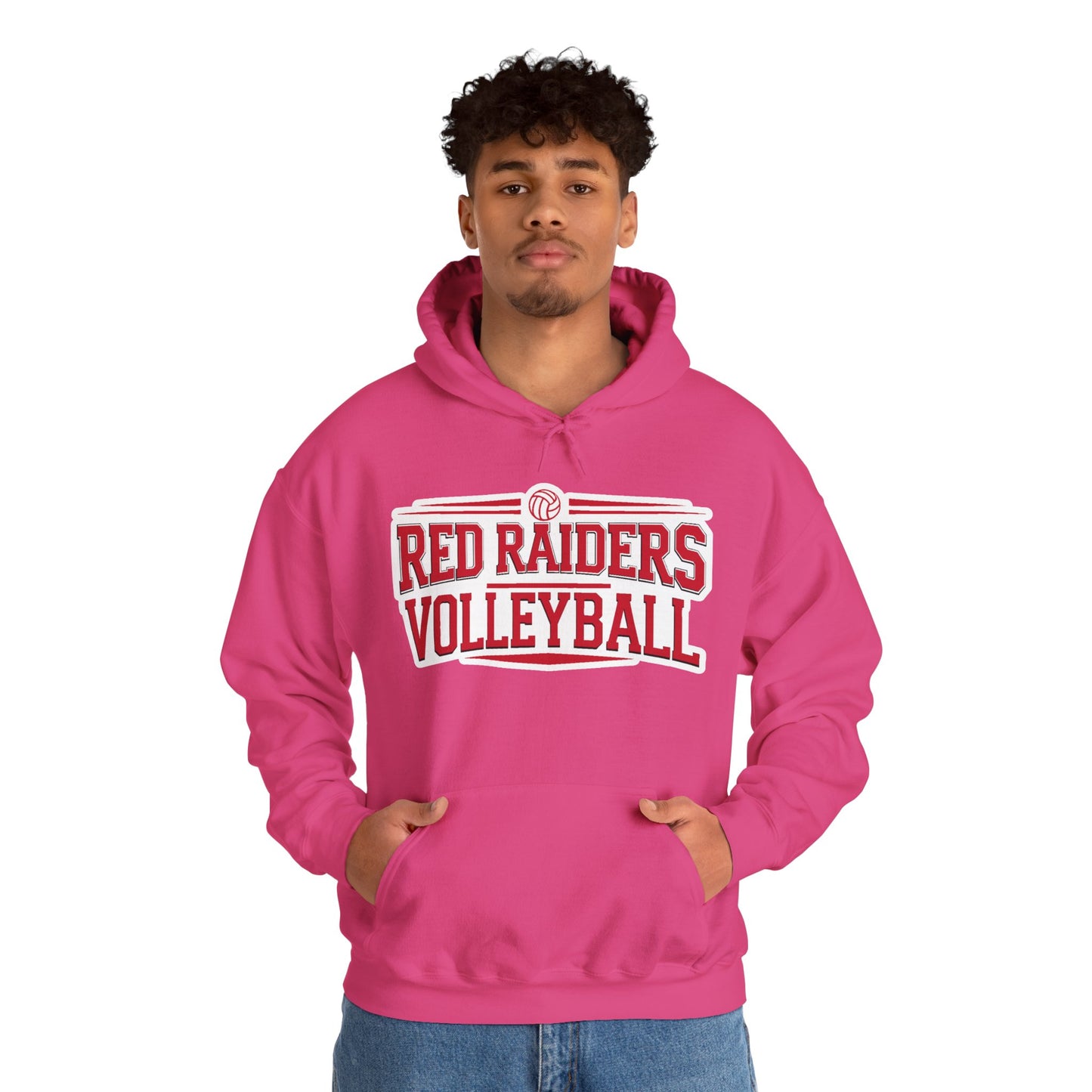 Adult Hoodie Sweatshirt \ Marion County Red Raiders Volleyball \ MCV2