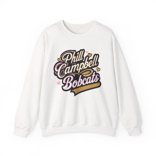 Adult Crewneck Sweatshirt \ Phill Campbell Bobcats \ PCBG1
