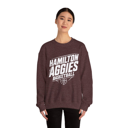 Adult Crewneck Sweatshirt \ Hamilton Aggies Basketball \ HABK2