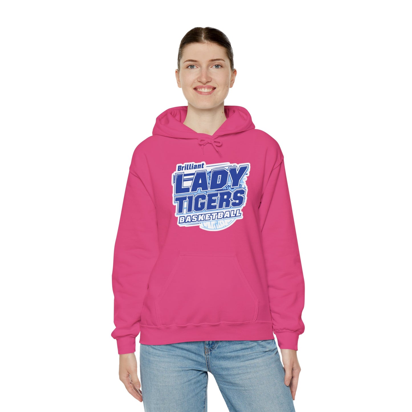 Adult Hoodie Sweatshirt \ Brilliant Tigers Basketball \ BTBKG2