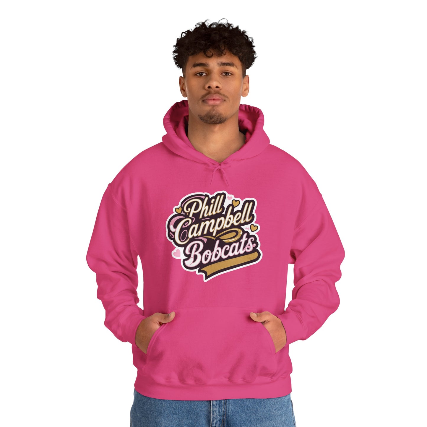 Adult Hoodie Sweatshirt \ Phill Campbell Bobcats \ PCBG1
