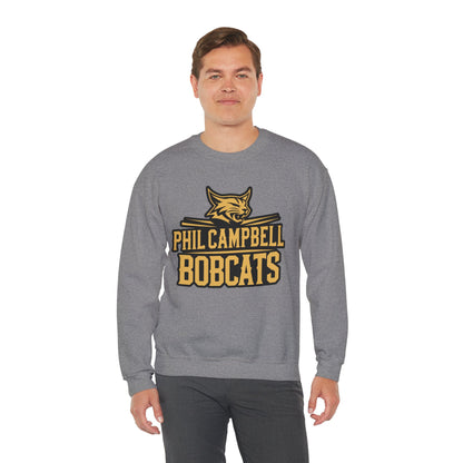 Adult Crewneck Sweatshirt \ Phil Campbell Bobcats \ PCB2