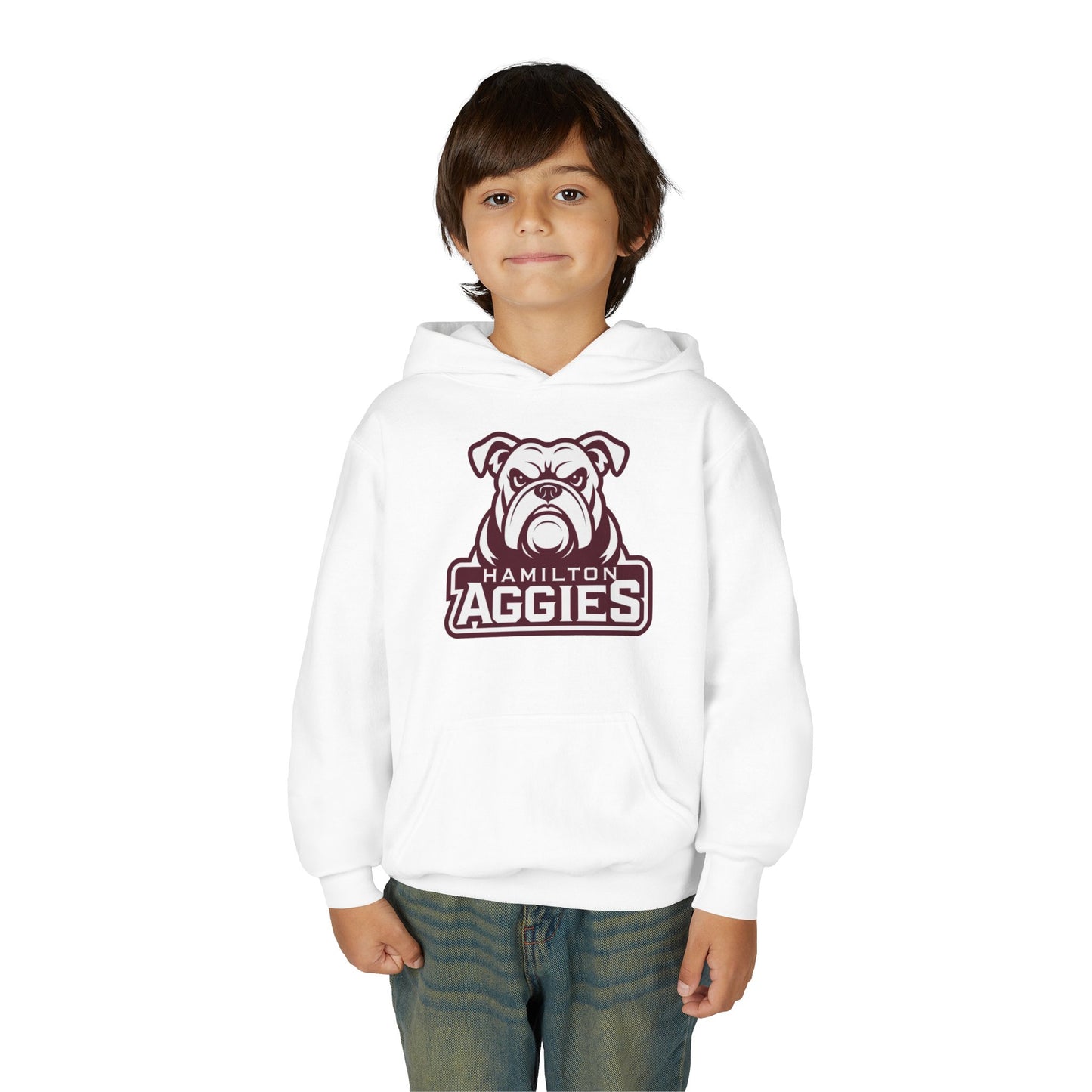 Youth Hoodie Sweatshirt \ Hamilton Aggies \ HA4