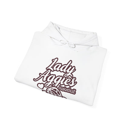 Adult Hoodie Sweatshirt \ Hamilton Aggies Basketball \ HABBG2