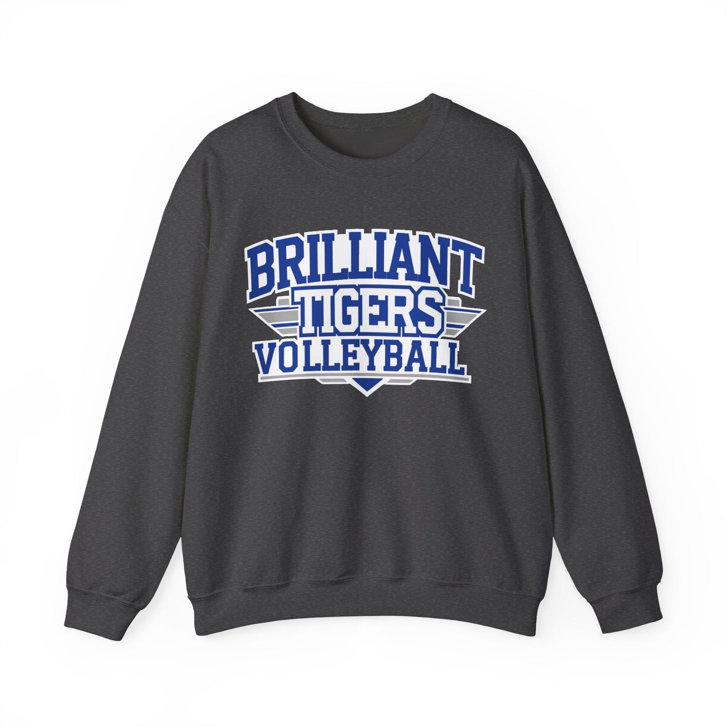 Adult Crewneck Sweatshirt \ Brilliant Tigers Volleyball \ BTV2