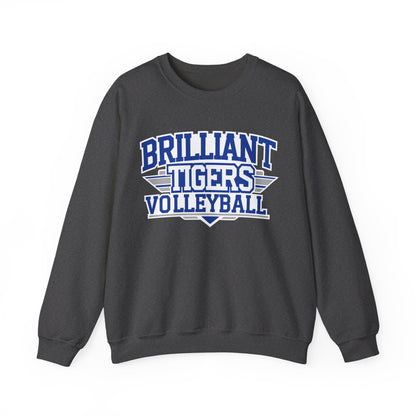 Adult Crewneck Sweatshirt \ Brilliant Tigers Volleyball \ BTV2
