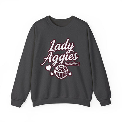 Adult Crewneck Sweatshirt \ Hamilton Aggies Basketball \ HABBG2