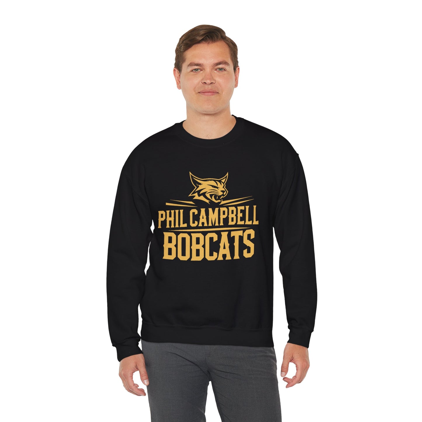 Adult Crewneck Sweatshirt \ Phil Campbell Bobcats \ PCB2