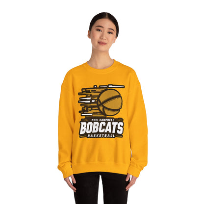 Adult Crewneck Sweatshirt \ Phil Campbell Bobcats Basketball \ PCBBK2