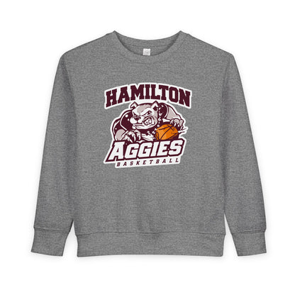 Toddler Crewneck Sweatshirt \ Hamilton Aggies Basketball \ HABB1