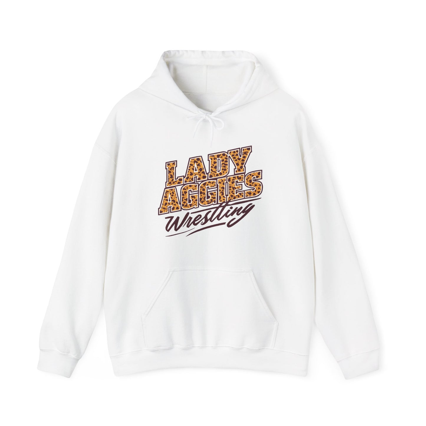 Adult Hoodie Sweatshirt \ Hamilton Aggies Wrestling \ HAWG3
