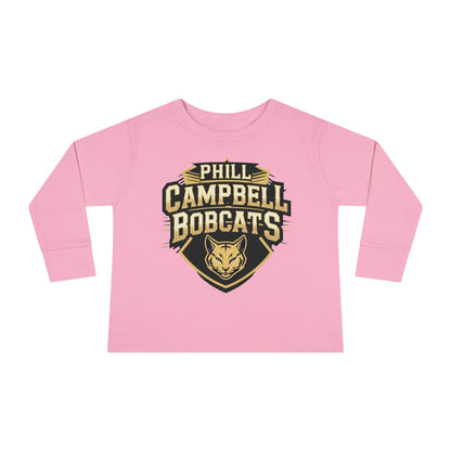 Toddler Long Sleeve Tee \ Phill Campbell Bobcats \ PCB1