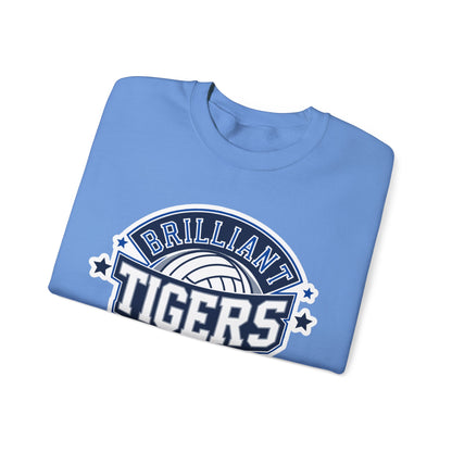 Adult Crewneck Sweatshirt \ Brilliant Tigers Volleyball \ BTV1
